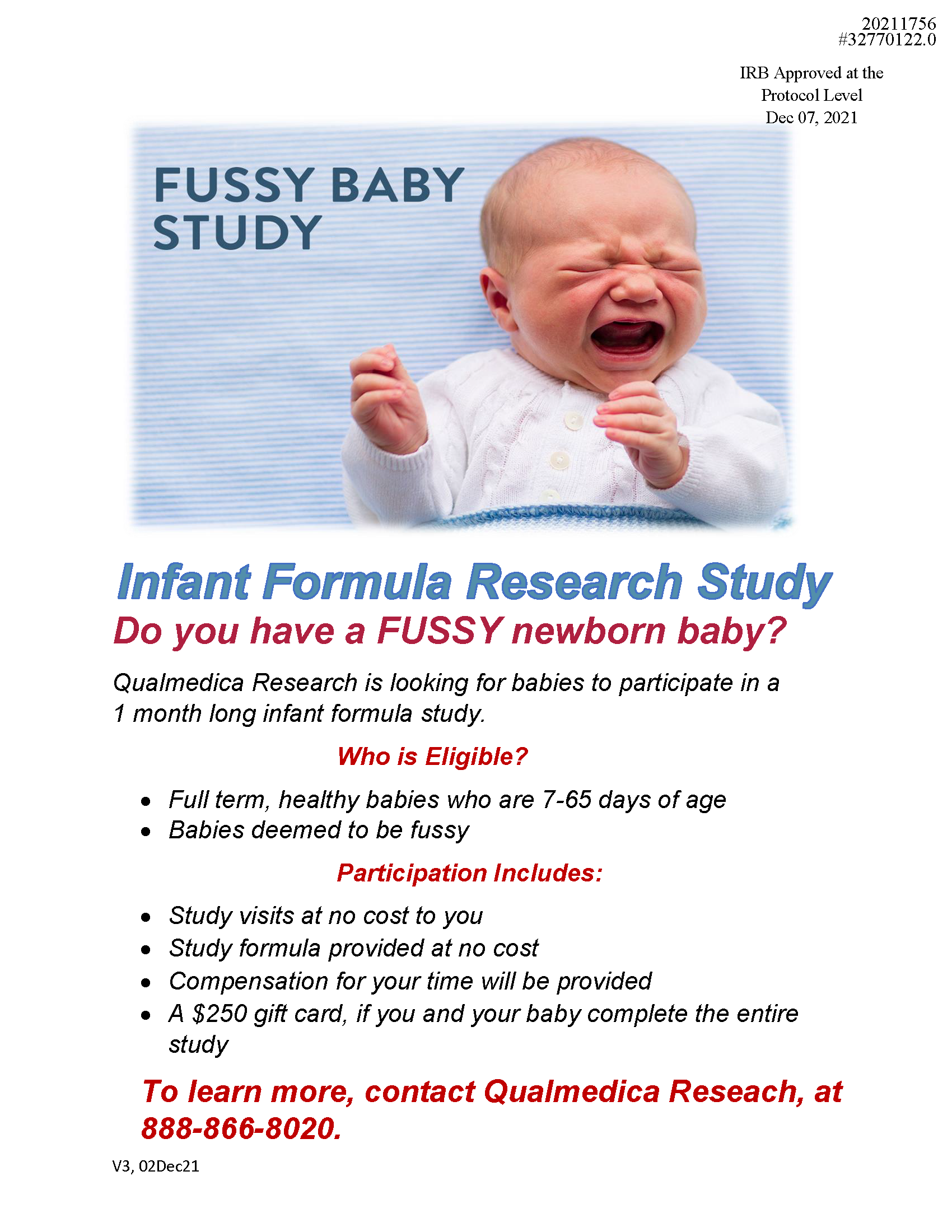Infant Formula Study
